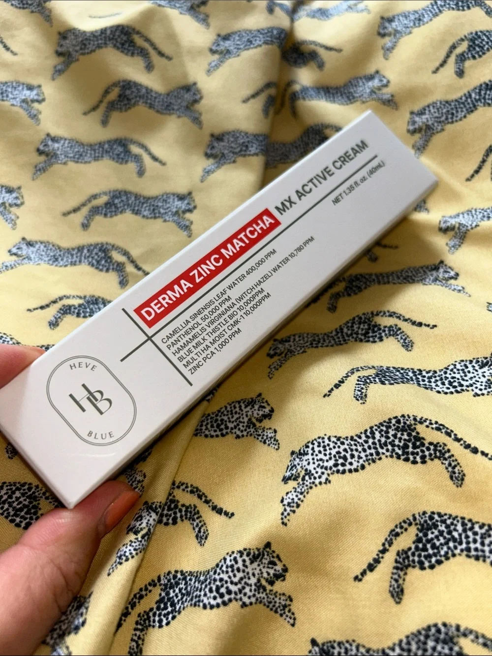 Heveblue Derma zinc matcha active cream